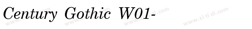 Century Gothic W01字体转换 Century Gothic W01字体转换